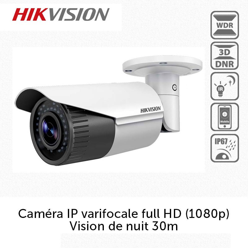 Caméra IP Hikvision DS-2CD1621FWD-IZ Varifocale Motorisée Full HD 2MP PoE